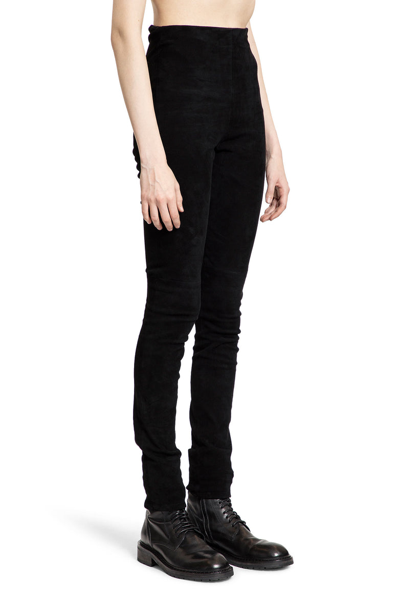 ANN DEMEULEMEESTER WOMAN BLACK TROUSERS