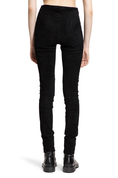 ANN DEMEULEMEESTER WOMAN BLACK TROUSERS