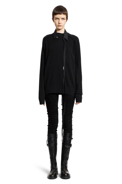 ANN DEMEULEMEESTER WOMAN BLACK TROUSERS