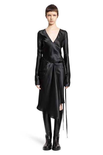 ANN DEMEULEMEESTER WOMAN BLACK DRESSES