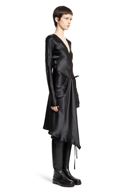 ANN DEMEULEMEESTER WOMAN BLACK DRESSES