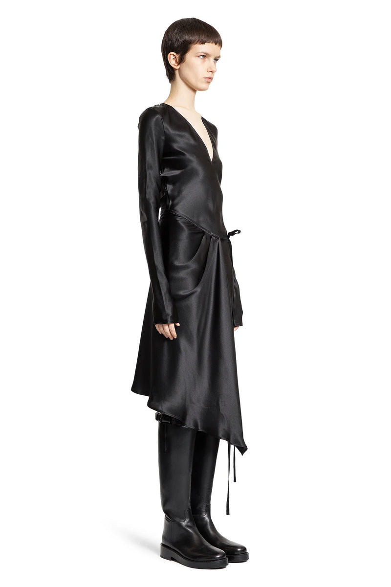 ANN DEMEULEMEESTER WOMAN BLACK DRESSES - Antonioli.eu