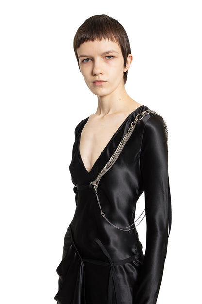 ANN DEMEULEMEESTER WOMAN BLACK DRESSES