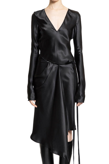 ANN DEMEULEMEESTER WOMAN BLACK DRESSES