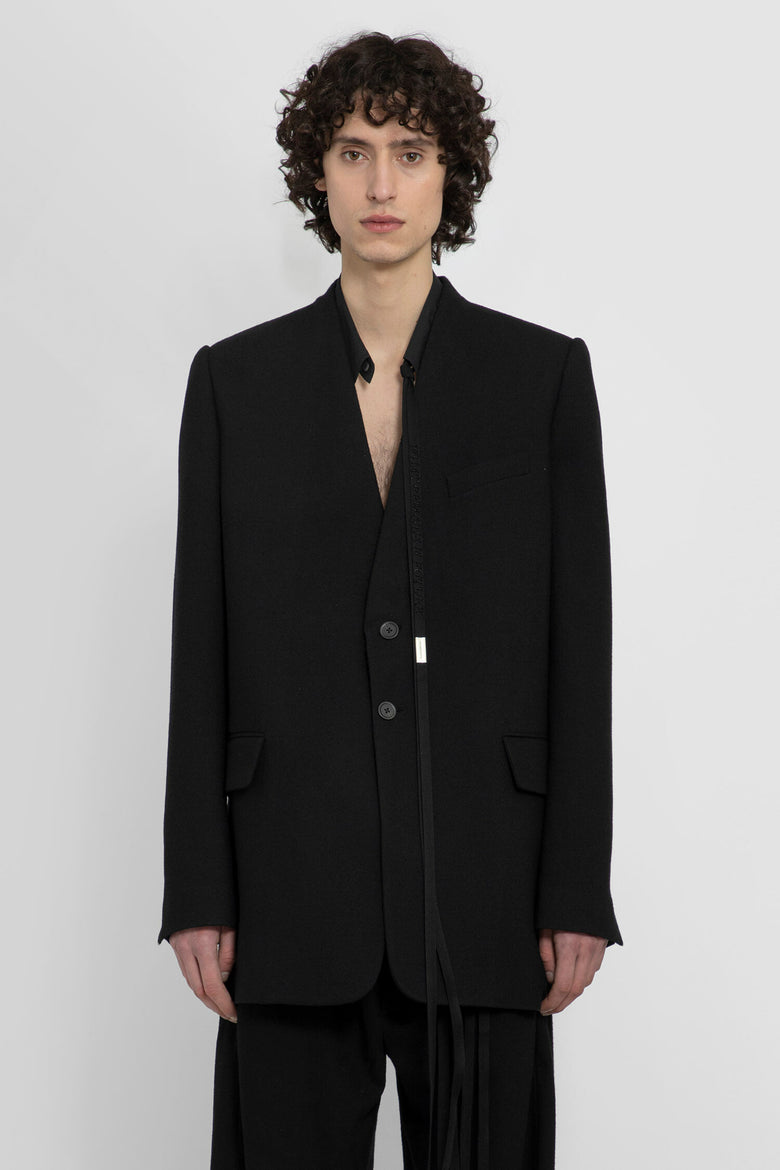 ANN DEMEULEMEESTER MAN BLACK BLAZERS