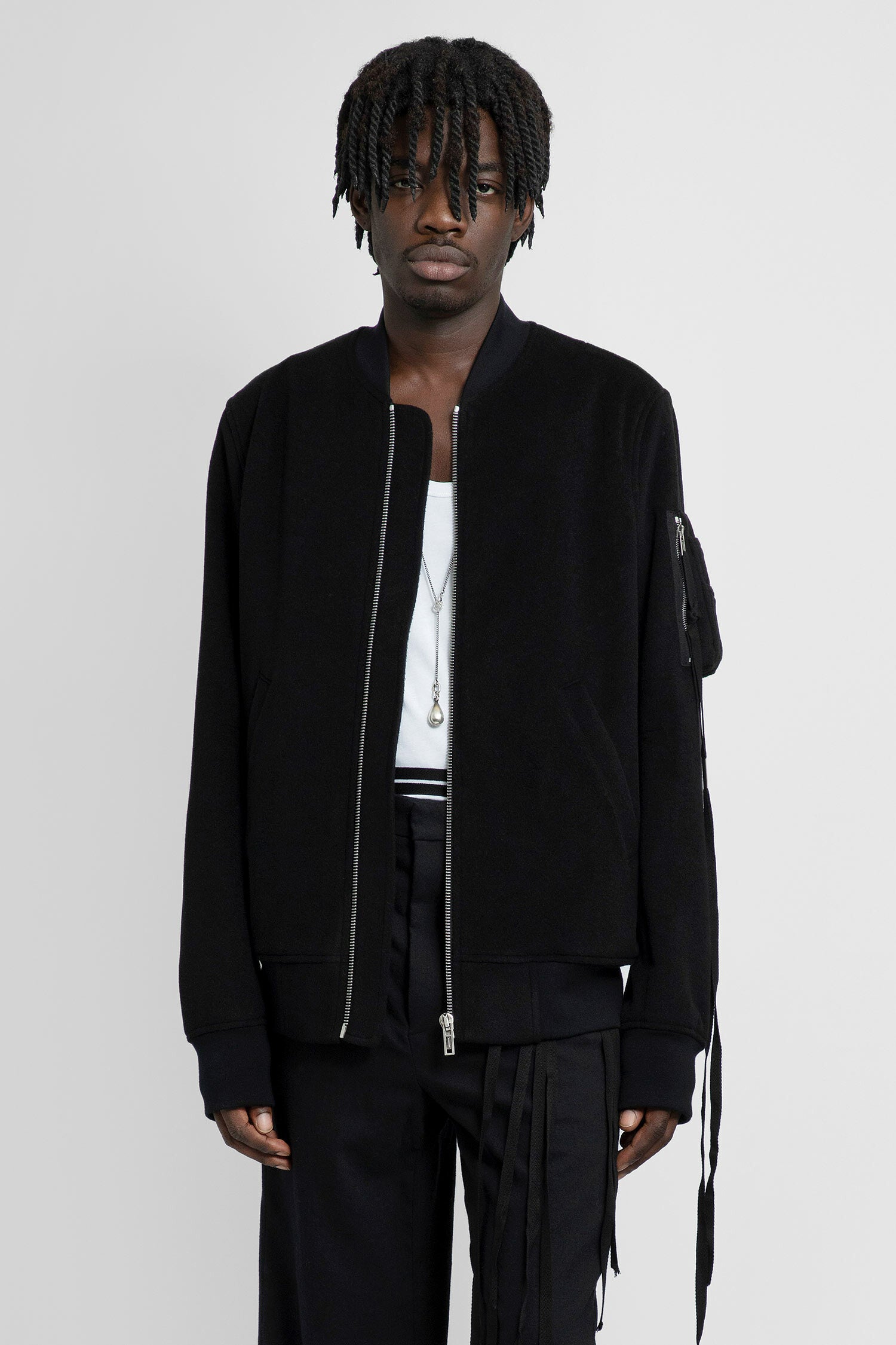 ANN DEMEULEMEESTER MAN BLACK JACKETS