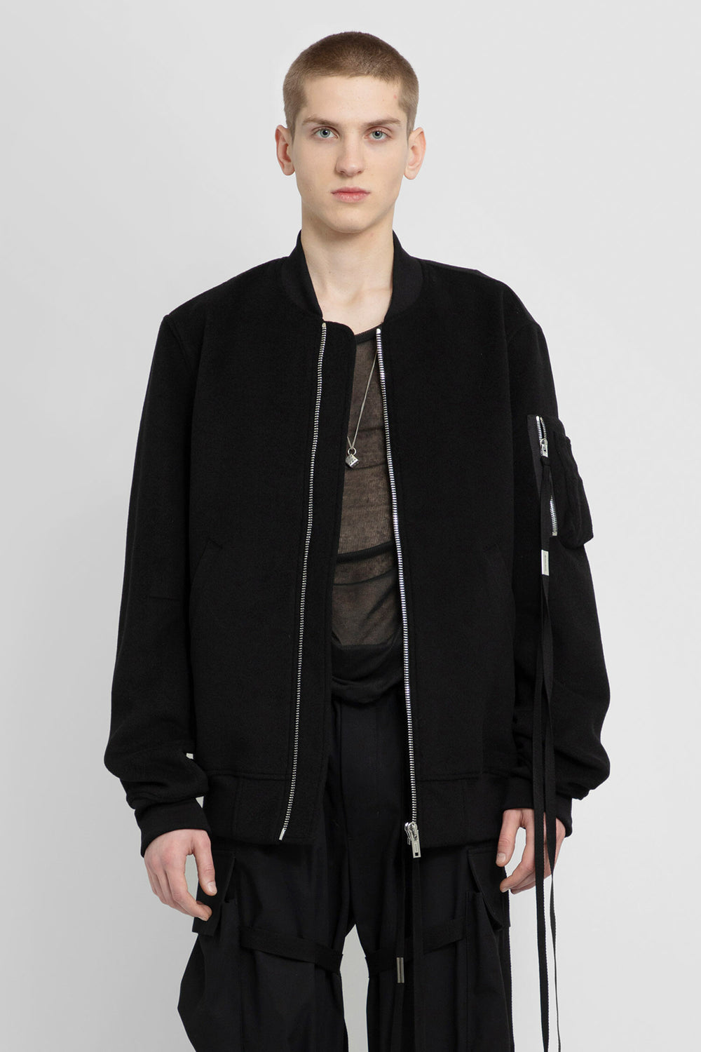 ANN DEMEULEMEESTER MAN BLACK JACKETS