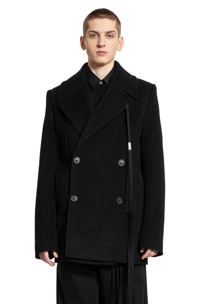 Antonioli ANN DEMEULEMEESTER MAN BLACK JACKETS