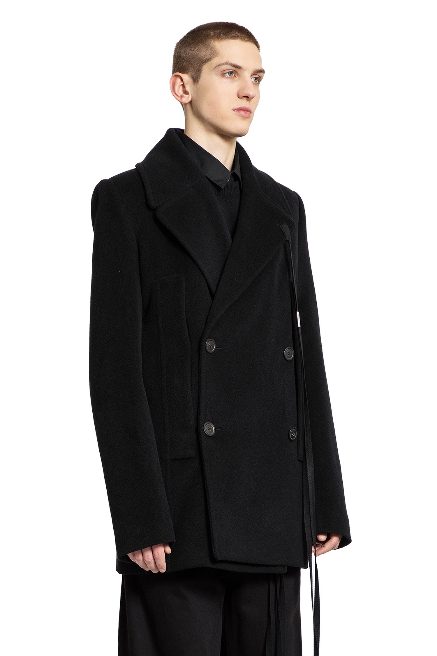 ANN DEMEULEMEESTER MAN BLACK JACKETS