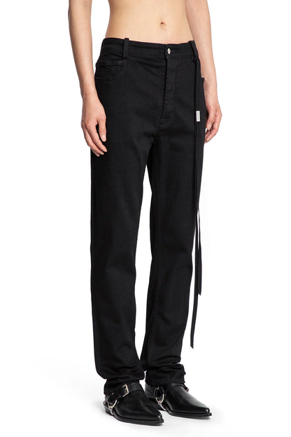 ANN DEMEULEMEESTER MAN BLACK TROUSERS - Antonioli.eu