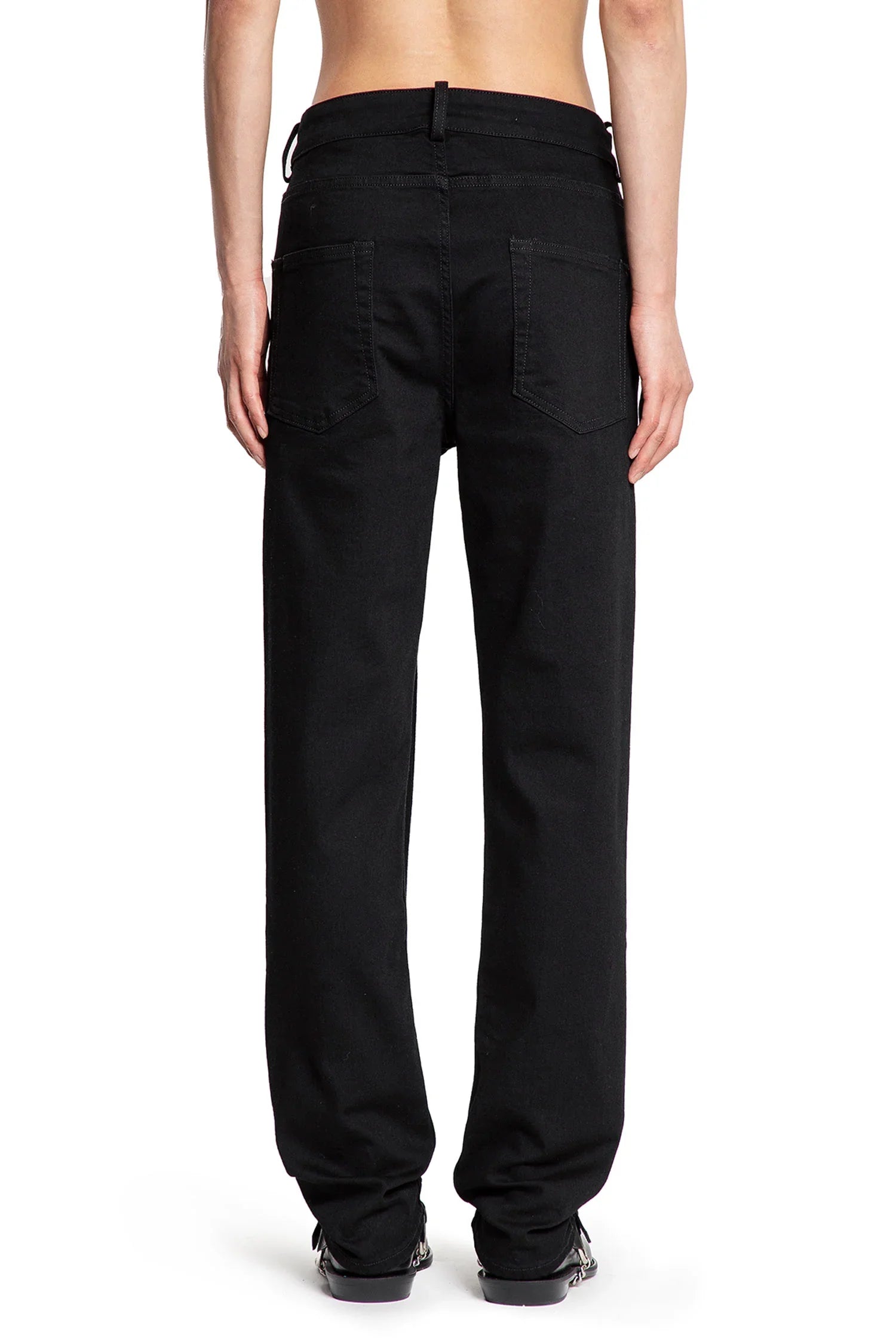 ANN DEMEULEMEESTER MAN BLACK TROUSERS - Antonioli.eu