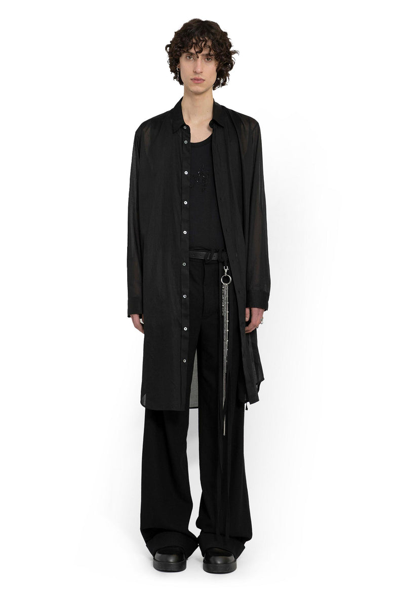 ANN DEMEULEMEESTER Maurice Organza Long Shirt man