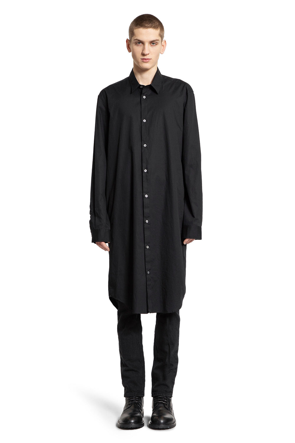 ANN DEMEULEMEESTER MAN BLACK SHIRTS