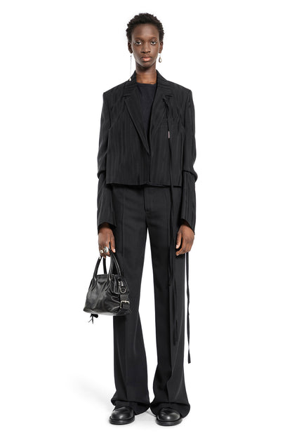 ANN DEMEULEMEESTER WOMAN BLACK BLAZERS