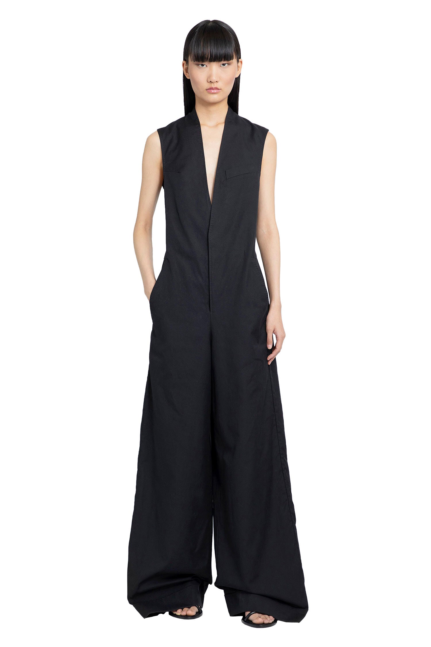 Valerie Jumpsuit in Light Cotton Canvas