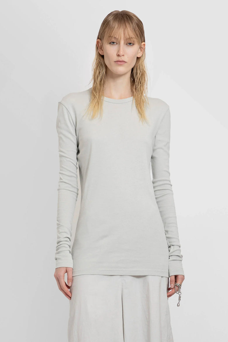 ANN DEMEULEMEESTER WOMAN GREY T-SHIRTS & TANK TOPS - Antonioli.eu