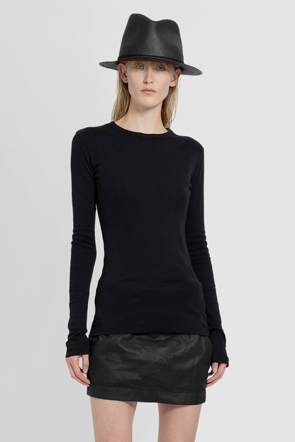 Antonioli ANN DEMEULEMEESTER WOMAN BLACK T-SHIRTS & TANK TOPS