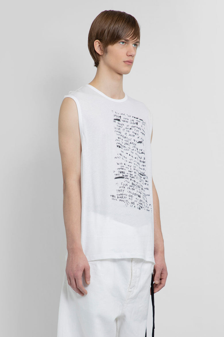 ANN DEMEULEMEESTER MAN WHITE T-SHIRTS & TANK TOPS