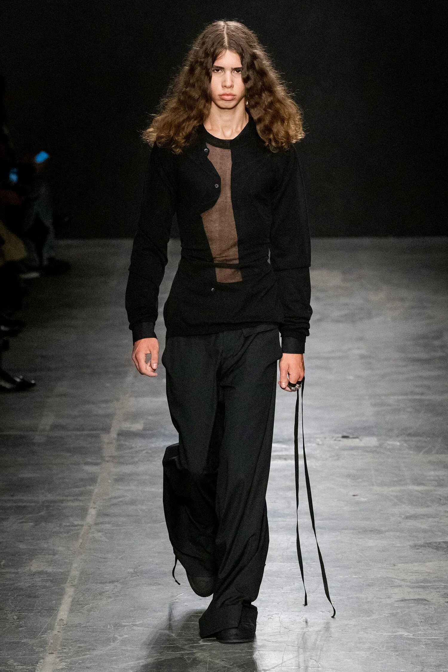 ANN DEMEULEMEESTER MAN BLACK T-SHIRTS & TANK TOPS - Antonioli.eu