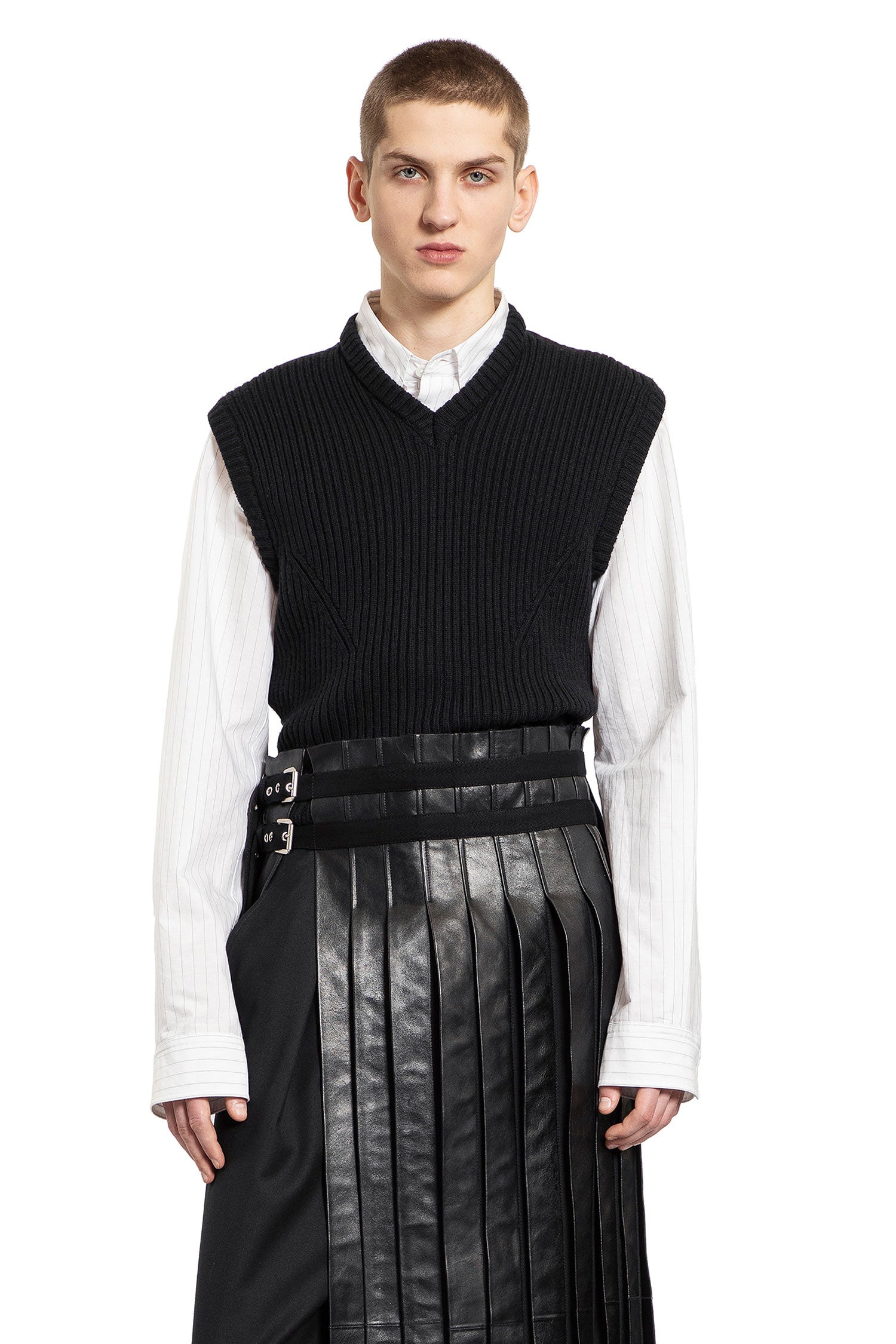 ANN DEMEULEMEESTER MAN BLACK&WHITE SHIRTS