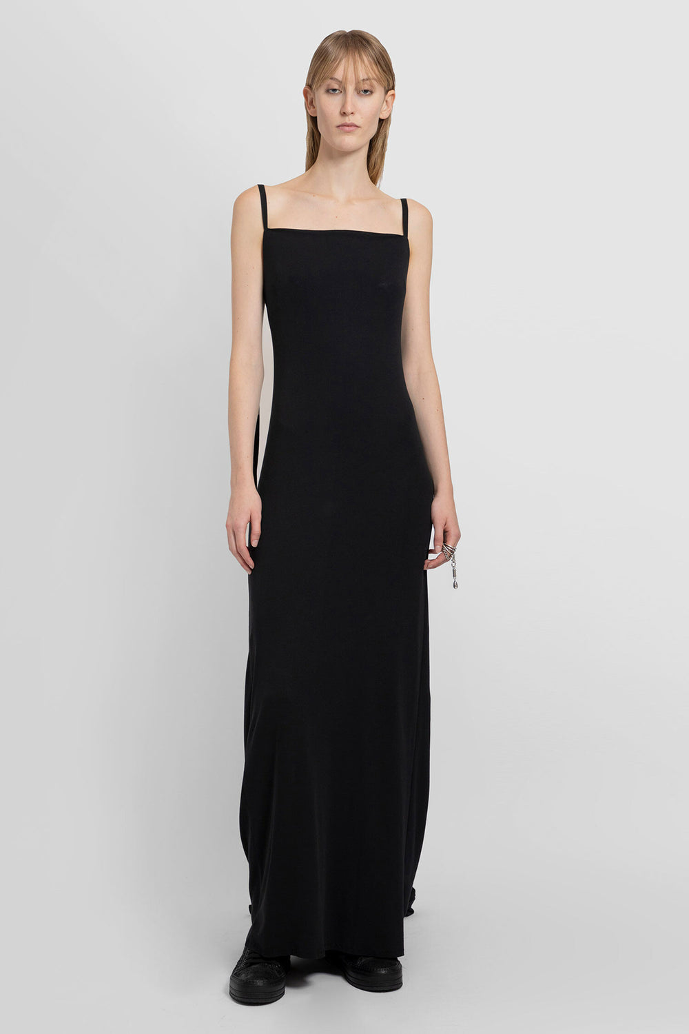 ANN DEMEULEMEESTER WOMAN BLACK DRESSES