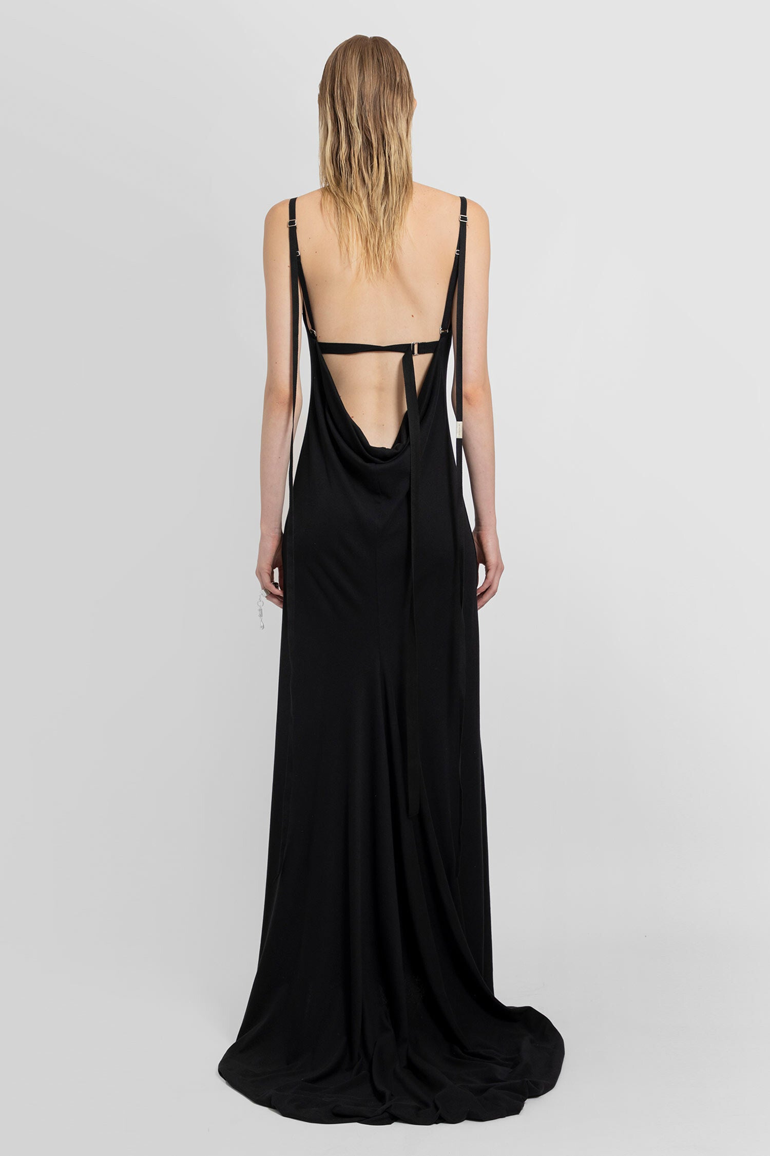 ANN DEMEULEMEESTER WOMAN BLACK DRESSES