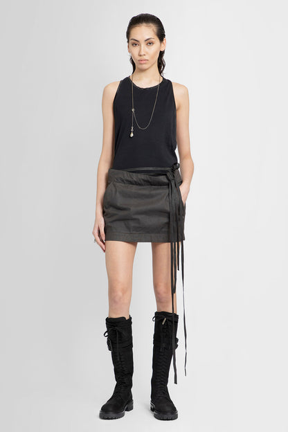 ANN DEMEULEMEESTER WOMAN BROWN SKIRTS