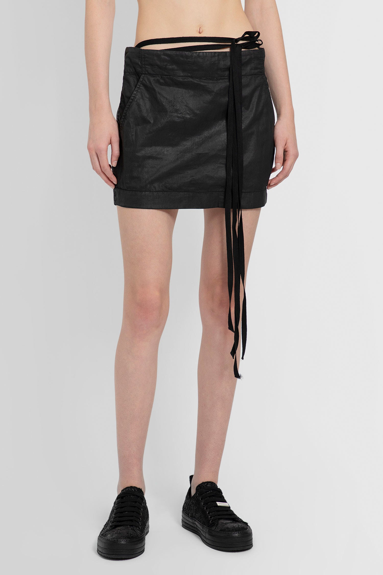 ANN DEMEULEMEESTER WOMAN BLACK SKIRTS