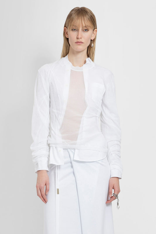 ANN DEMEULEMEESTER WOMAN WHITE SHIRTS