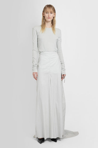 ANN DEMEULEMEESTER WOMAN GREY SKIRTS