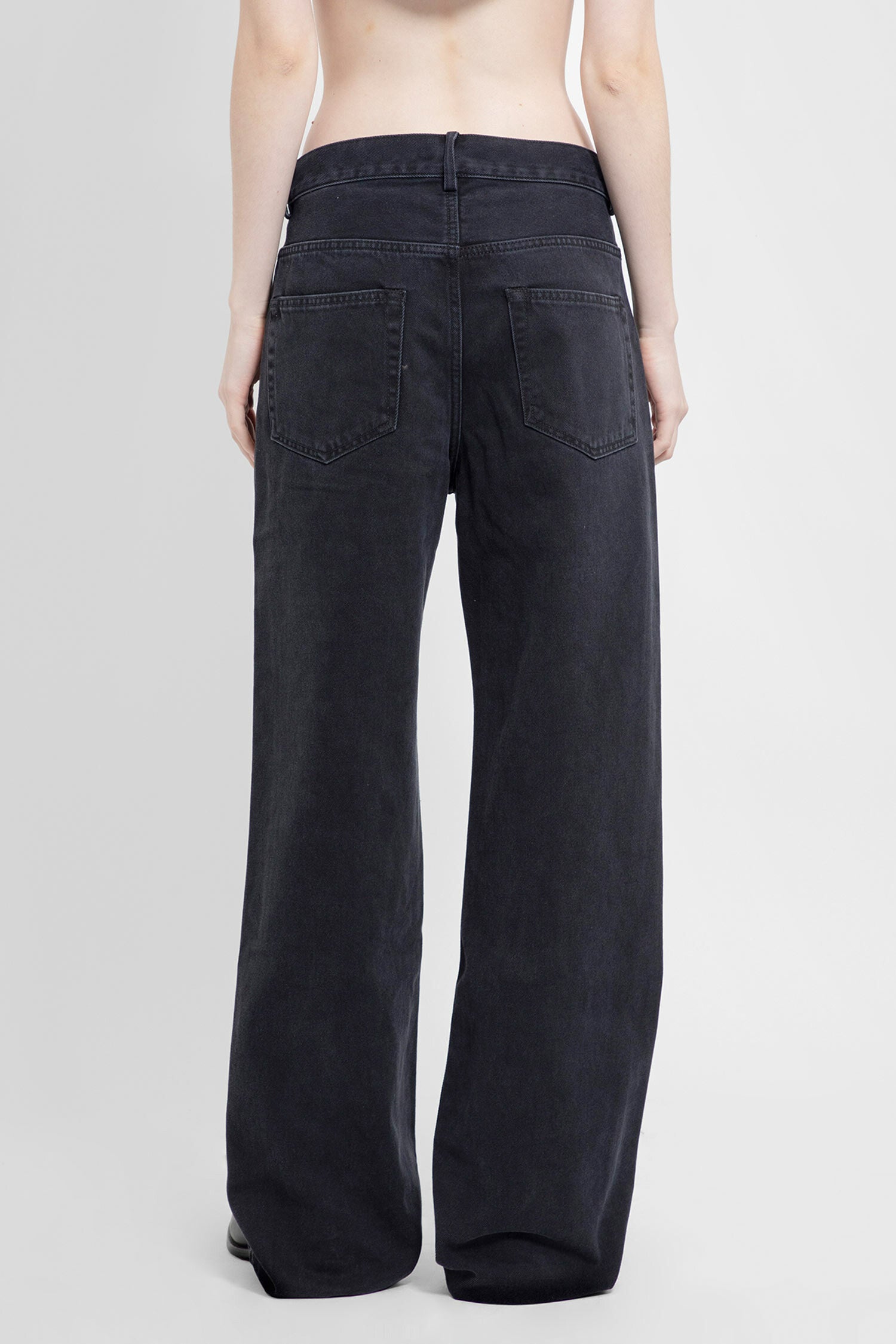 ANN DEMEULEMEESTER WOMAN BLACK JEANS