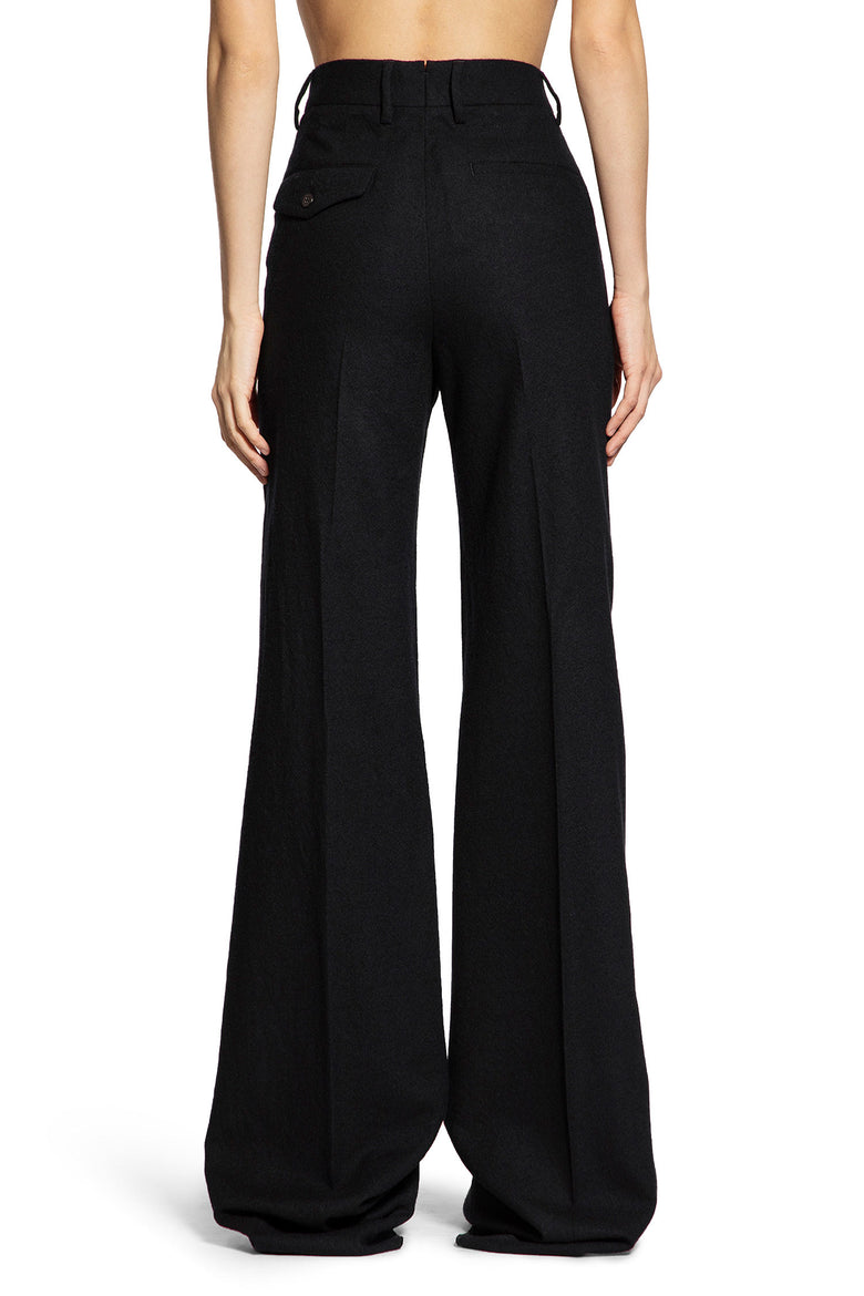 ANN DEMEULEMEESTER Brushed Wool Maaike Flared Leg Trousers woman