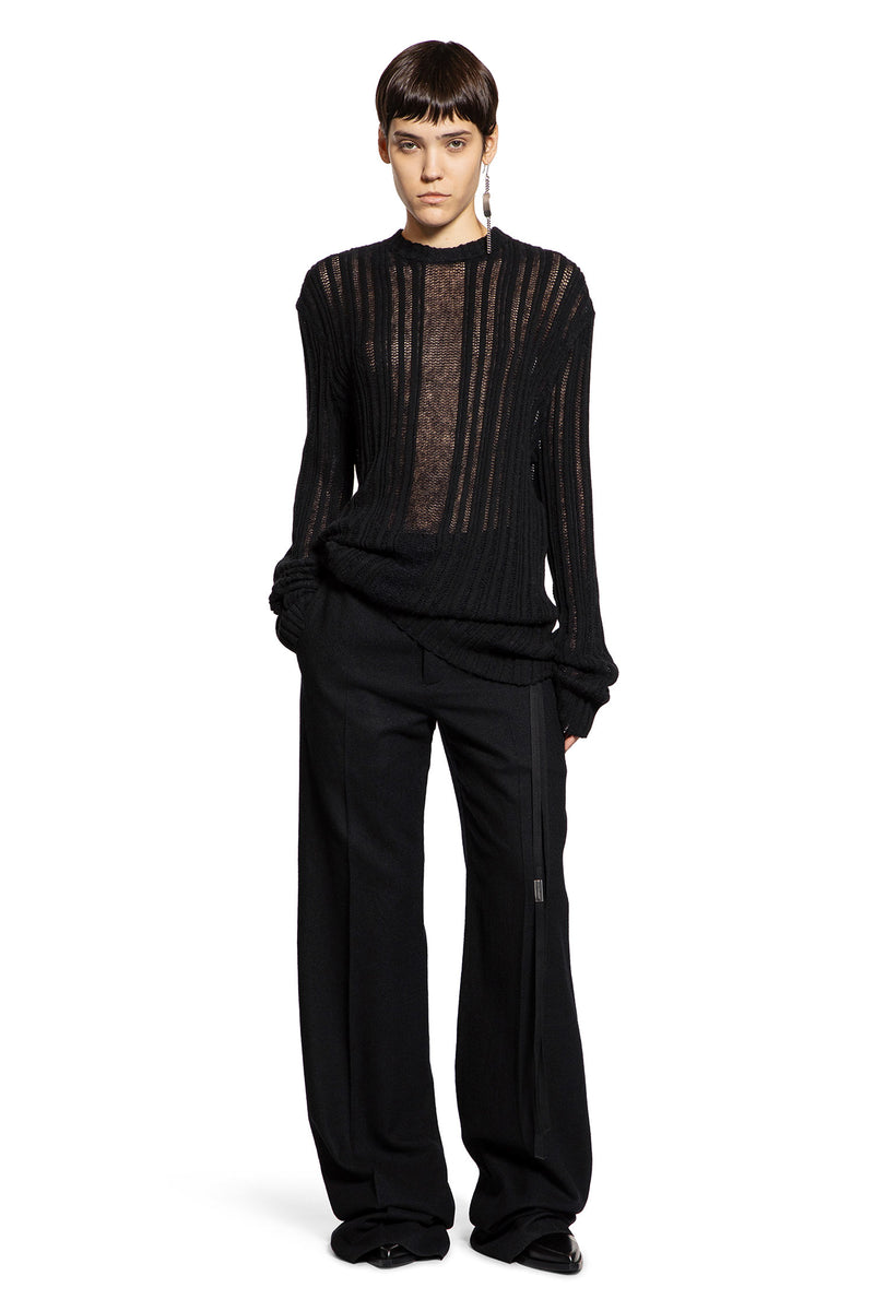 Brushed Wool Maaike Flared Leg Trousers - Antonioli.eu