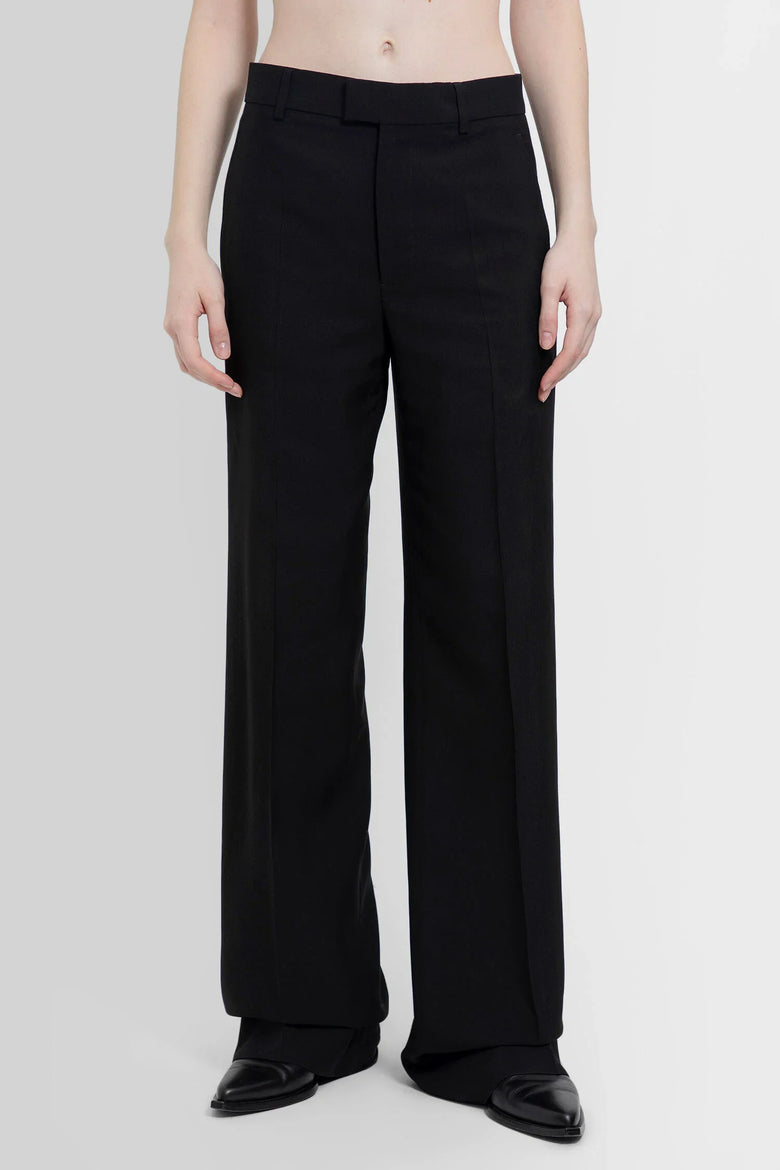 ANN DEMEULEMEESTER WOMAN BLACK TROUSERS - Antonioli.eu