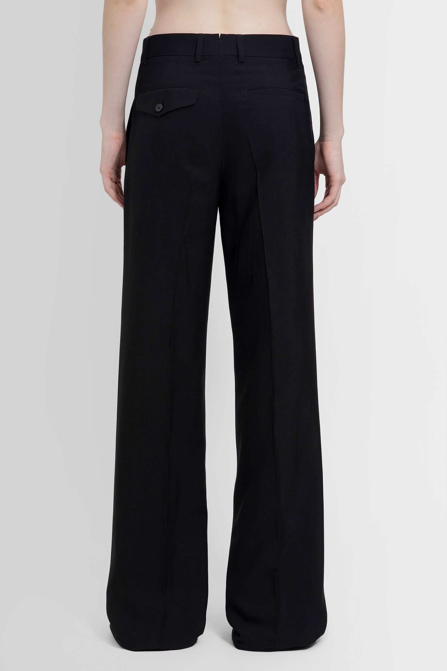 ANN DEMEULEMEESTER WOMAN BLACK TROUSERS