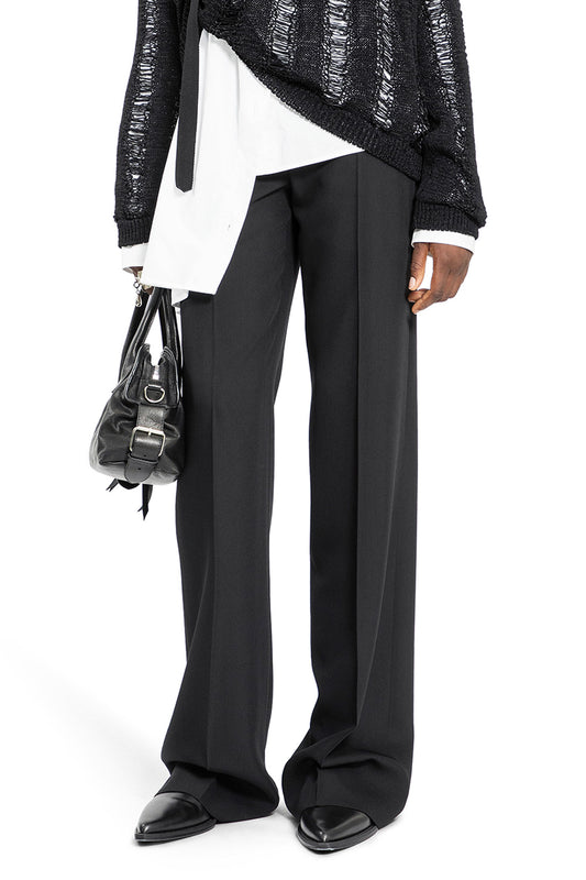 ANN DEMEULEMEESTER WOMAN BLACK TROUSERS