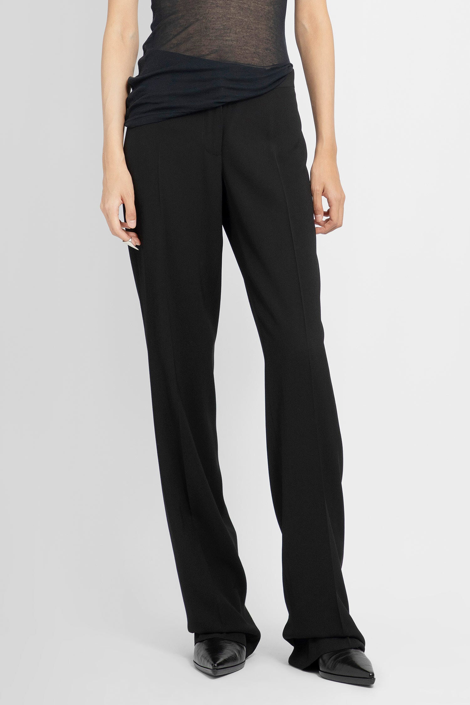 Emilia Asymmetric Low Waist Trousers