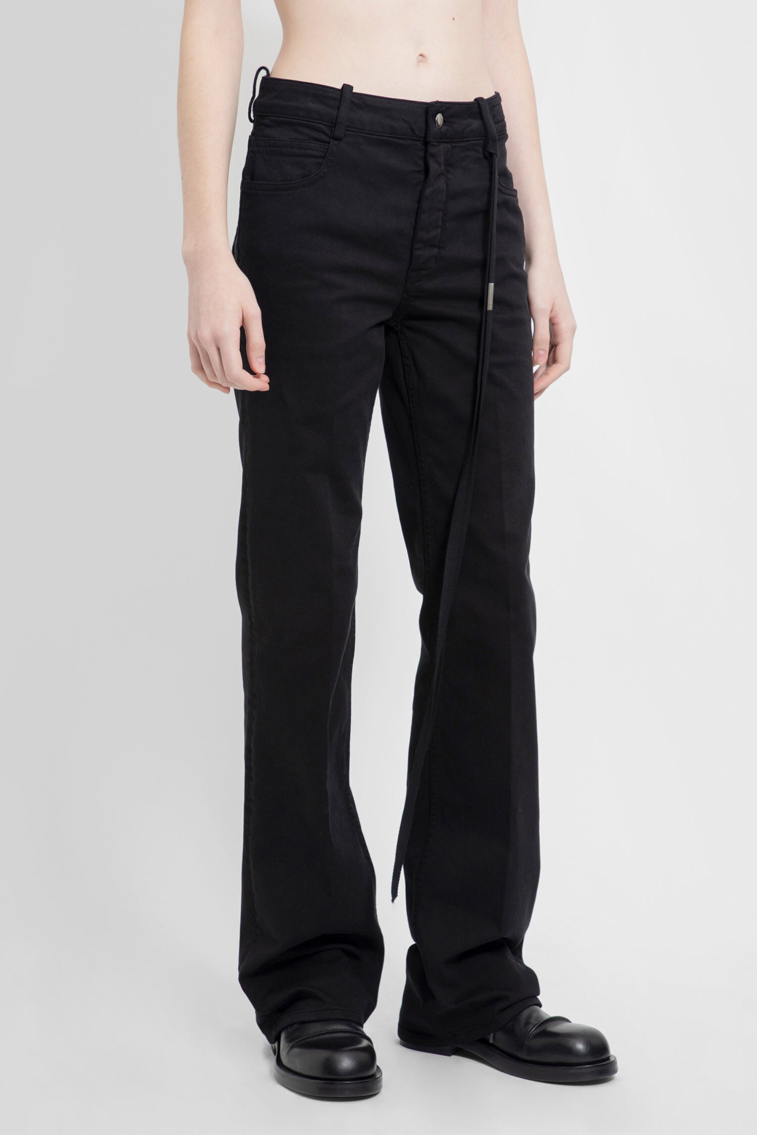 ANN DEMEULEMEESTER WOMAN BLACK JEANS