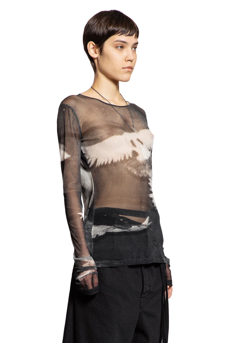 Fiene ''Doves'' Print Long Sleeve T-Shirt
