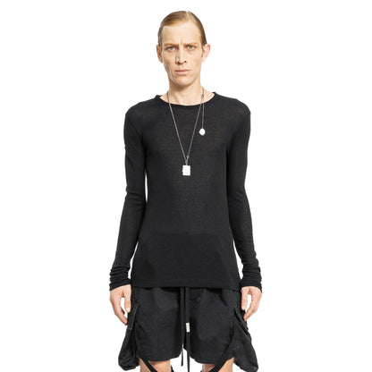 ANN DEMEULEMEESTER MAN BLACK T-SHIRTS & TANK TOPS - Antonioli.eu