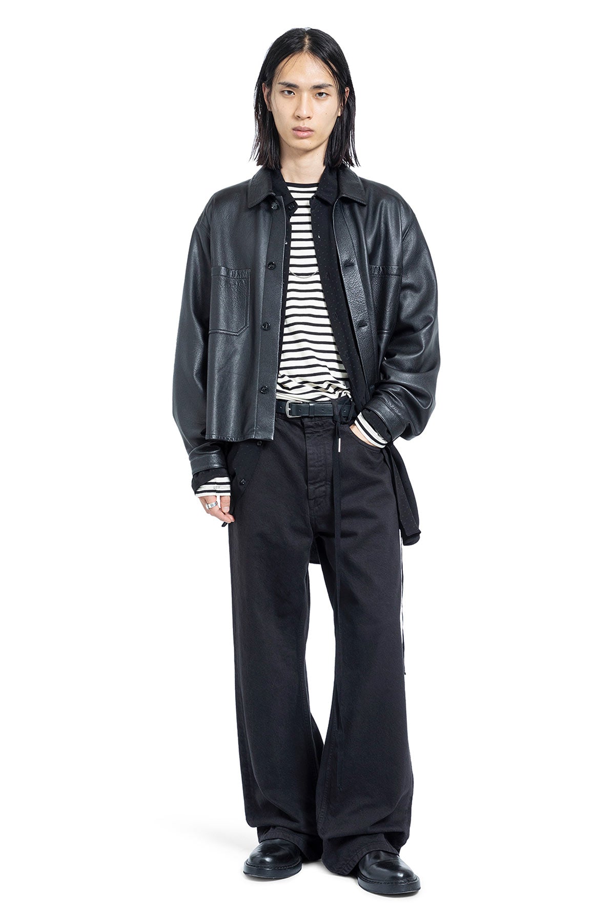 トップス ANN DEMEULEMEESTER long sleeve shirt Greg Striped Long-Sleeve T-Shirt – Antonioli.eu