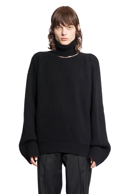 Antonioli ANN DEMEULEMEESTER MAN BLACK KNITWEAR