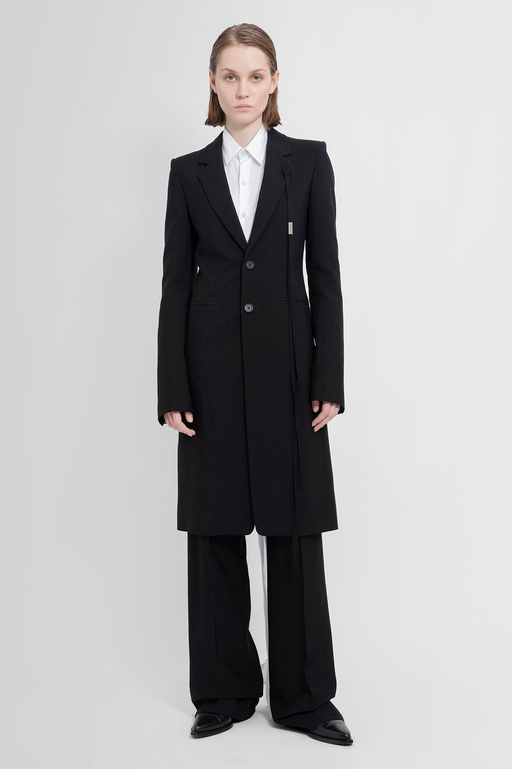 ANN DEMEULEMEESTER WOMAN BLACK COATS