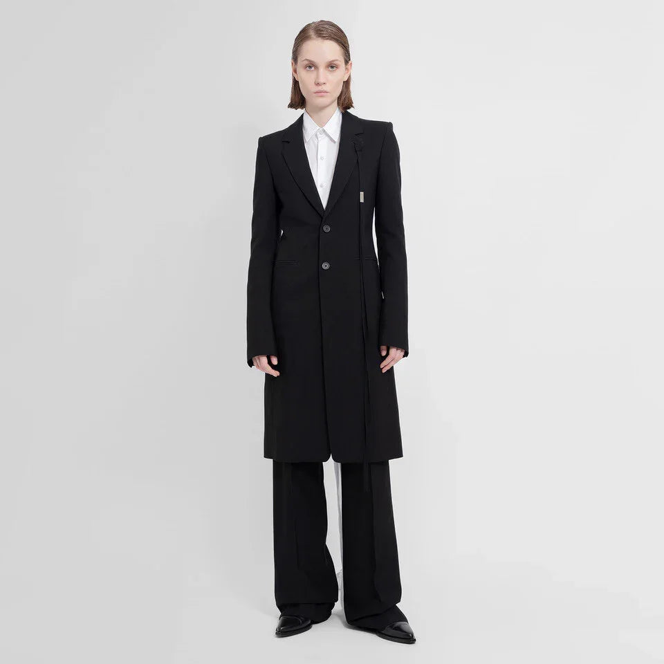 ANN DEMEULEMEESTER WOMAN BLACK COATS - Antonioli.eu