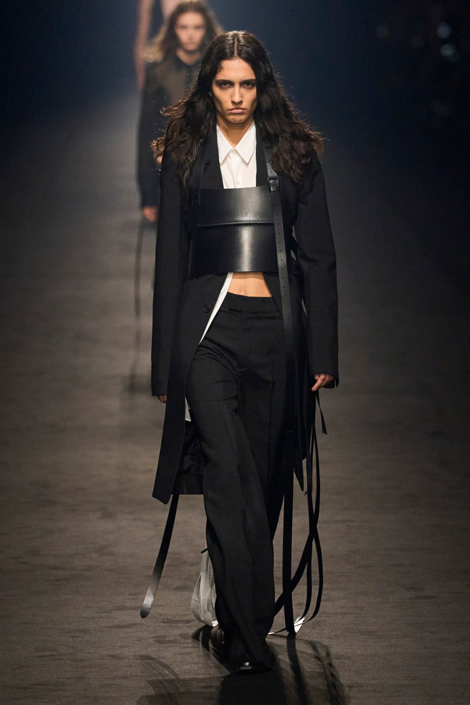 ANN DEMEULEMEESTER WOMAN BLACK COATS