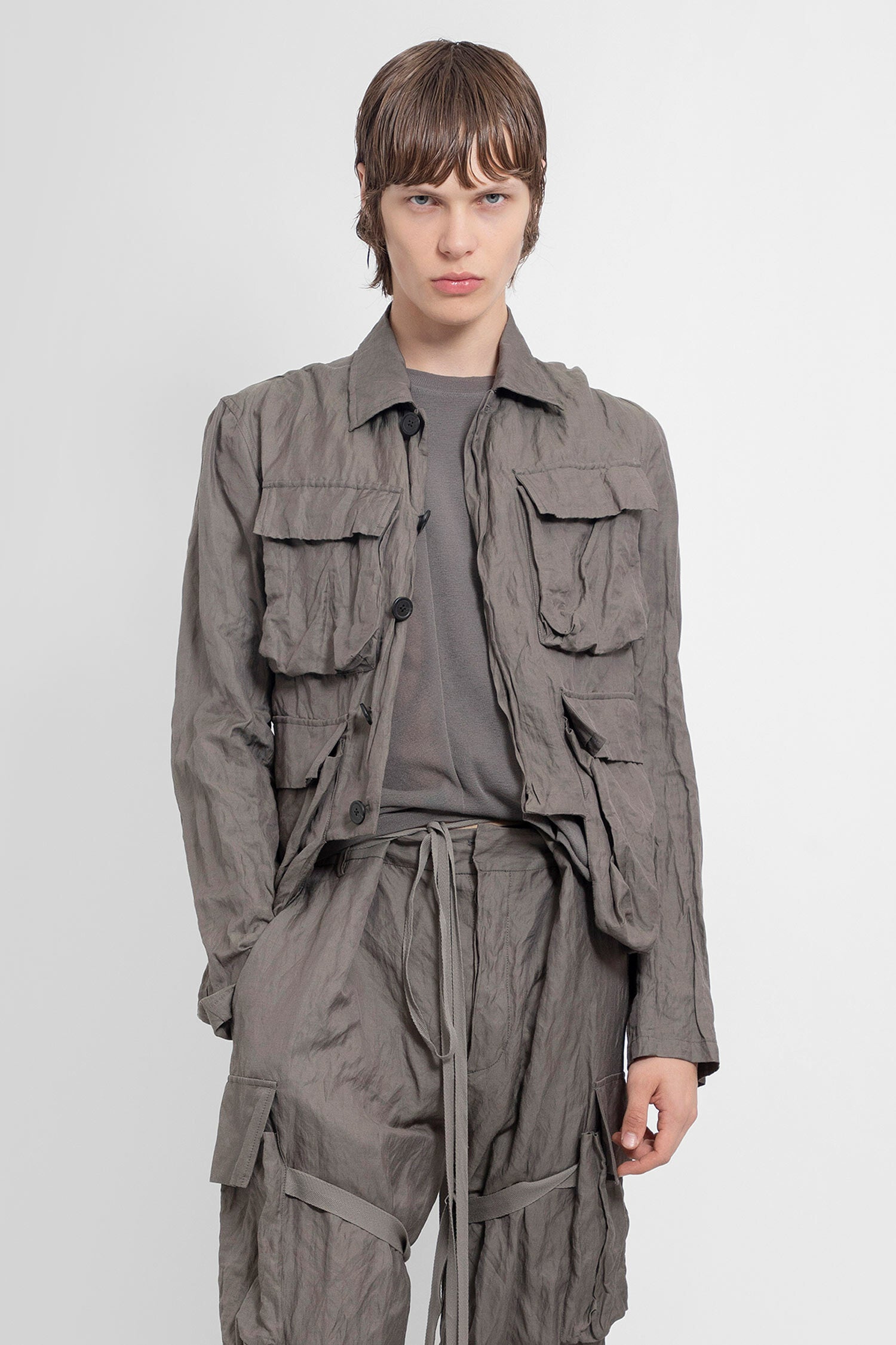 ANN DEMEULEMEESTER MAN BEIGE JACKETS