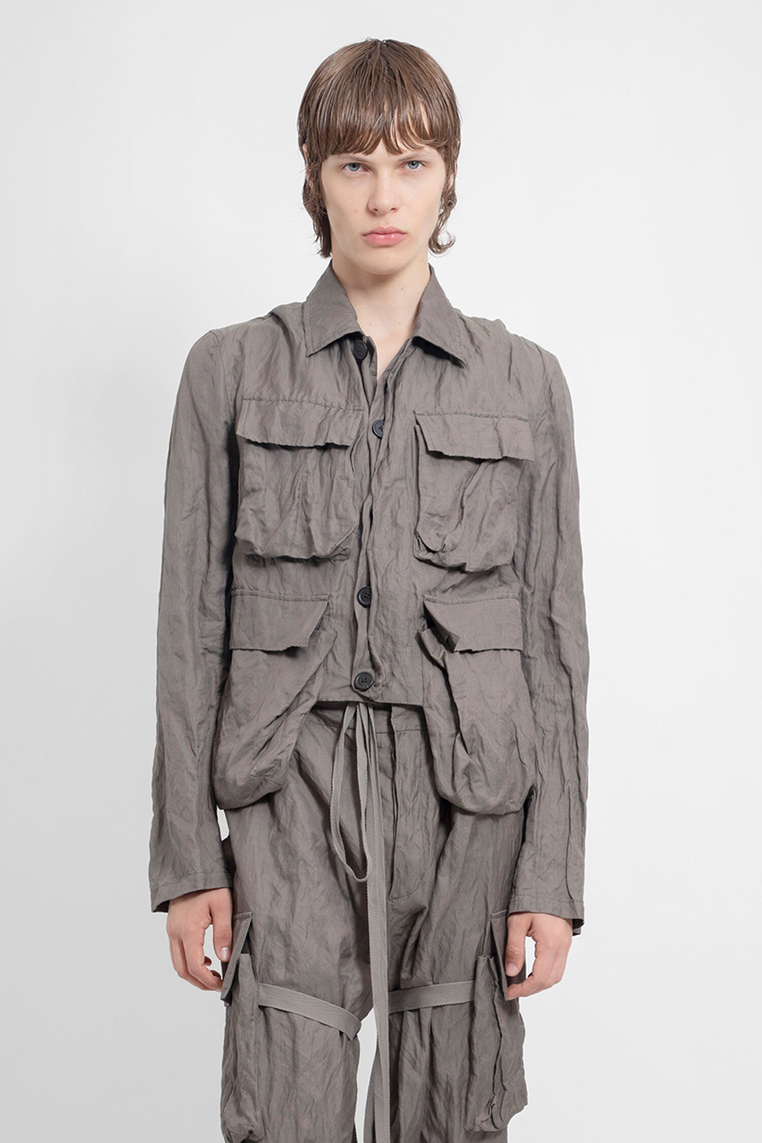 ANN DEMEULEMEESTER MAN BEIGE JACKETS