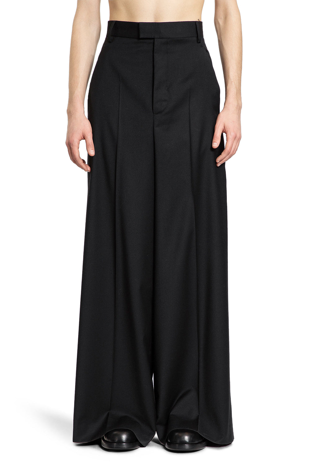 ANN DEMEULEMEESTER MAN BLACK TROUSERS