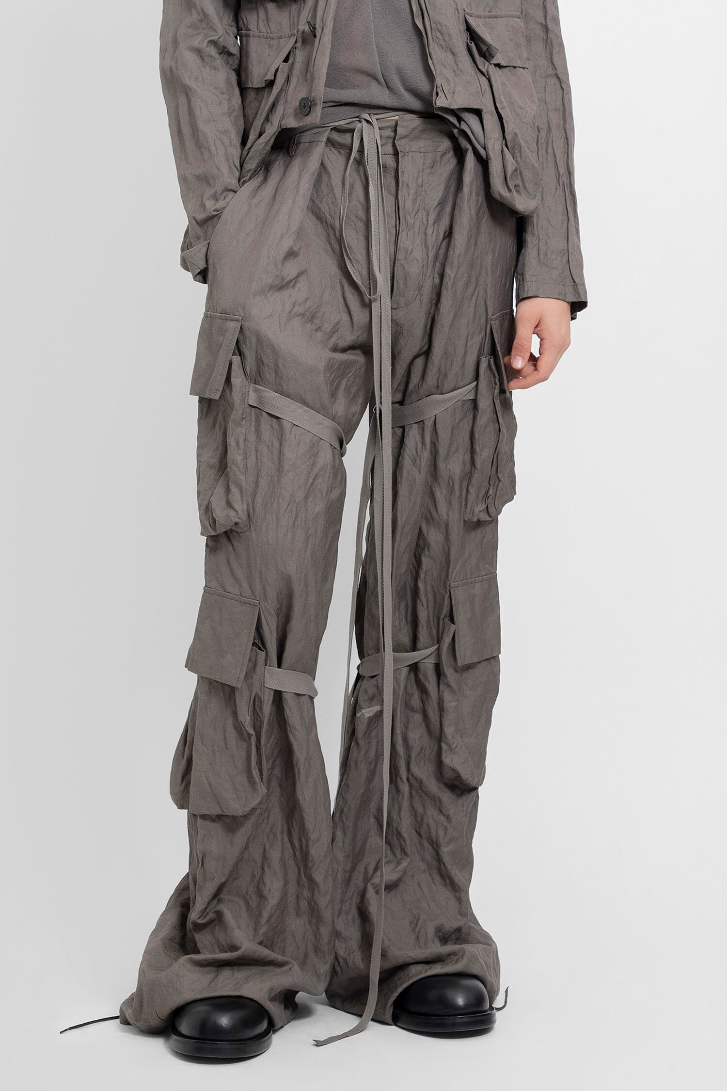 ANN DEMEULEMEESTER MAN GREY TROUSERS