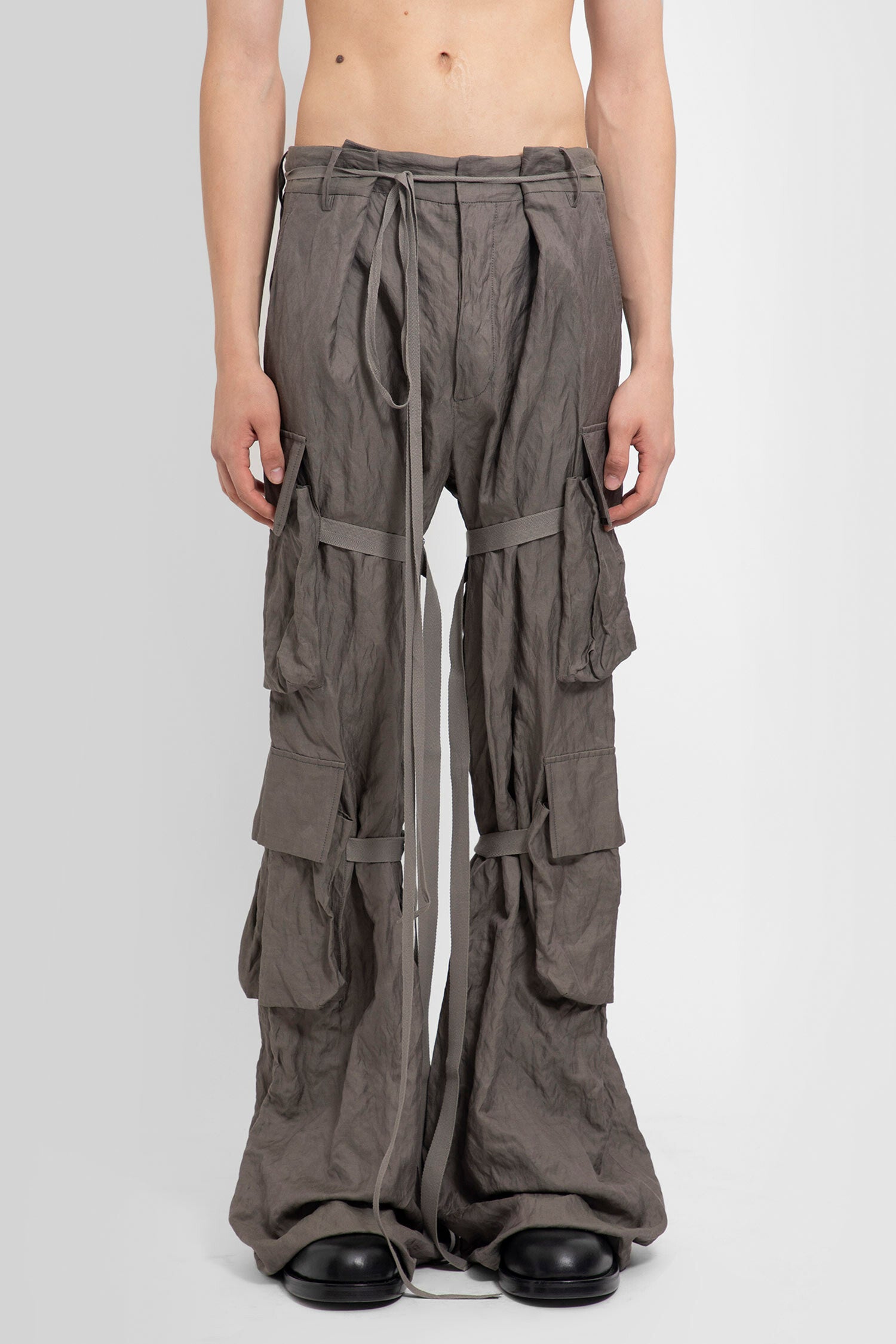 ANN DEMEULEMEESTER MAN GREY TROUSERS